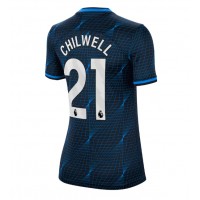 Zenski Nogometni Dres Chelsea Ben Chilwell #21 Gostujuci 2023-24 Kratak Rukav